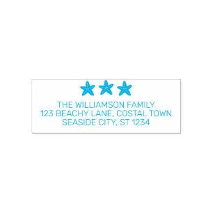 Rücksendeadresse der Strandküste Permastempel