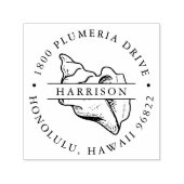 Rücksendeadresse der tropischen Conch-Muschel Permastempel (Design)