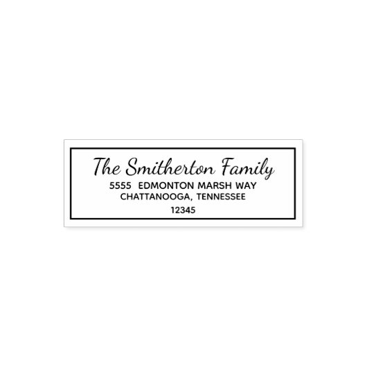 Rücksendeadresse der Typografie-Familie Permastempel (Design)