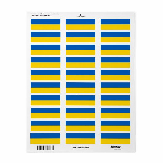 Rücksendeadresse der Ukraine (Vorne)