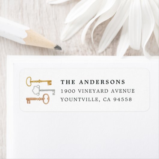 Rücksendeadresse der Vintag Keys (Insitu)