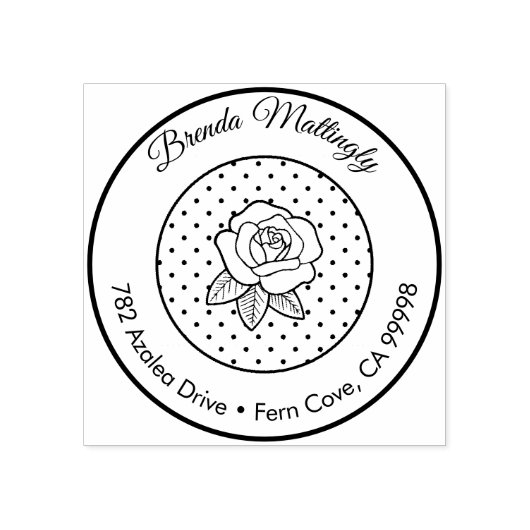 Rücksendeadresse der Vintagen Dosen  der bloralen  Gummistempel (Prägung)