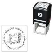 Rücksendeadresse der Vintagen Nähmaschine Name Permastempel (Beispiel)