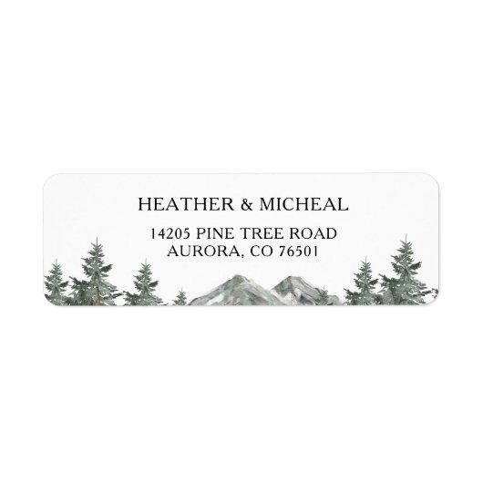 Rücksendeadresse der Waldberge (Vorne)