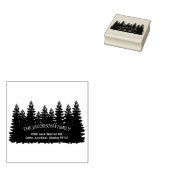 Rücksendeadresse der Waldfamilie Gummistempel (Stempel)