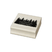 Rücksendeadresse der Waldfamilie Gummistempel (Stempel)