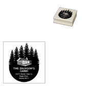 Rücksendeadresse der Waldfamilie Gummistempel (Stempel)