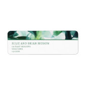 Rücksendeadresse der Wasserfarben-Grünflächen (Vorne)