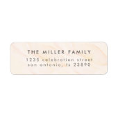 Rücksendeadresse der Wasserfarbenfamilie mit einfa (Vorne)