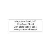 Rücksendeadresse der Website von Unternehmensärzte Permastempel (Design)