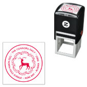 Rücksendeadresse der Weihnachtsbaumfamilie Permastempel (Beispiel)