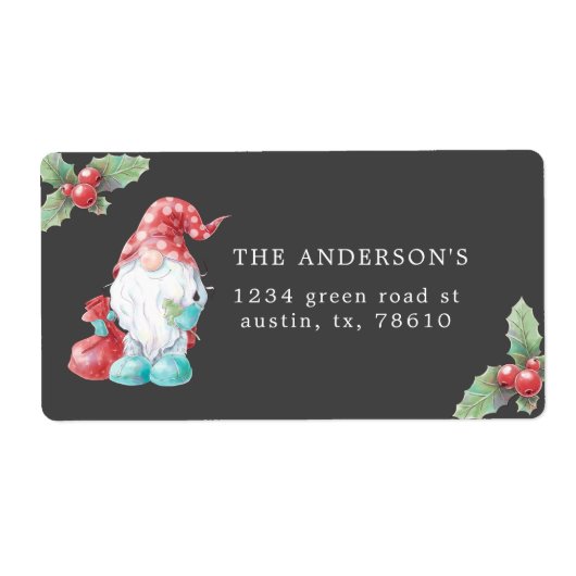 Rücksendeadresse der Weihnachtsgenossenschaft Holl (Vorne)