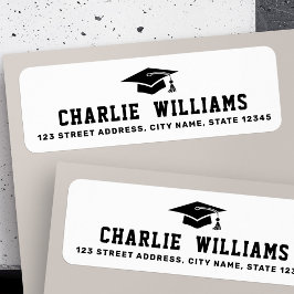 Rücksendeadresse der weißen Graduierung