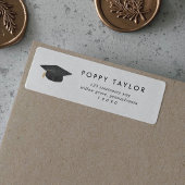 Rücksendeadresse des Abschlusses Chic Typografy