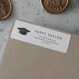 Rücksendeadresse des Abschlusses Chic Typografy