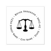 Rücksendeadresse des Anwalts - Selbstständige Brie Permastempel (Design)