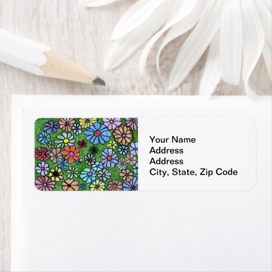 Rücksendeadresse des Blumengartens (Insitu)