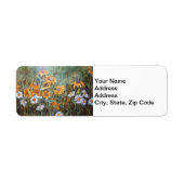 Rücksendeadresse des Blumengartens (Vorne)