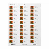 Rücksendeadresse des Blumengartens (Vorne)