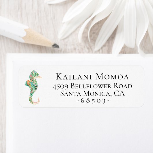 Rücksendeadresse des botanischen Seepferds (Insitu)