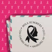 Rücksendeadresse des Brustkrebs Permastempel