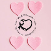 Rücksendeadresse des Brustkrebs Permastempel