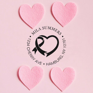 Rücksendeadresse des Brustkrebs Permastempel