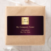 Rücksendeadresse des Burgund-Firmenlogos (Insitu)