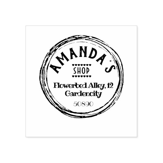 Rücksendeadresse des Eigentümernamens Gummistempel (Prägung)