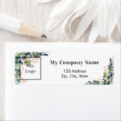 Rücksendeadresse des Eukalyptus-Firmenlogos (Insitu)