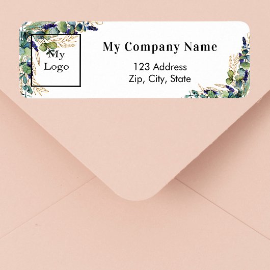 Rücksendeadresse des Eukalyptus-Firmenlogos