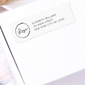 Rücksendeadresse des Firmenlogo