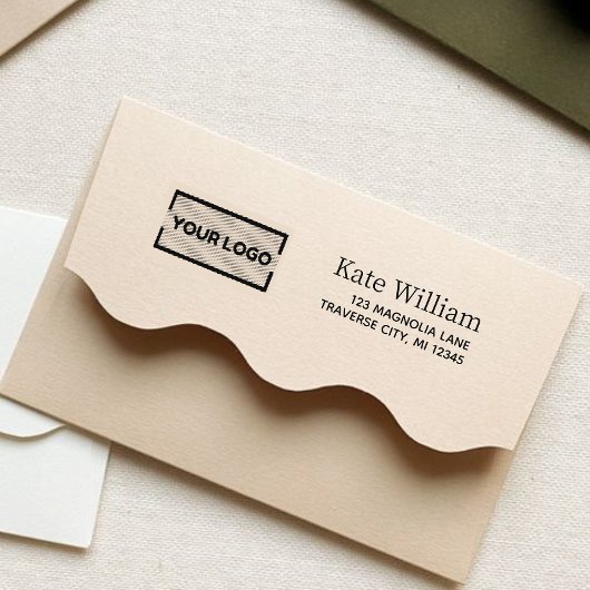 Rücksendeadresse des Firmenlogos Permastempel