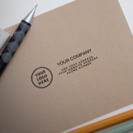Rücksendeadresse des Firmennamens für Ihr Logo Permastempel
