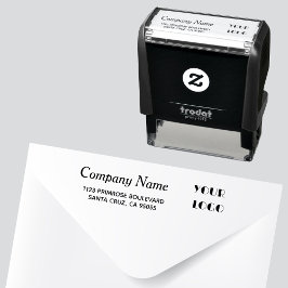 Rücksendeadresse des Firmennamens Permastempel