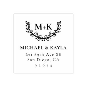 Rücksendeadresse des Folienkreises Gummistempel