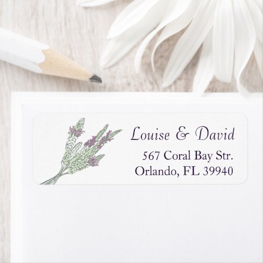 Rücksendeadresse des französischen Lavendels (Insitu)