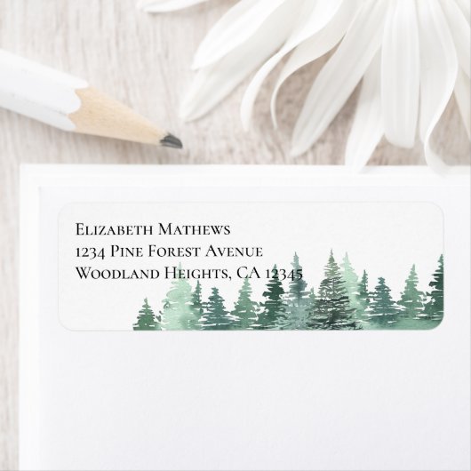 Rücksendeadresse des grünen Waldes (Insitu)