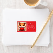 Rücksendeadresse des HerzHamsters Adressaufkleber (Insitu)