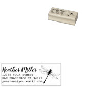 Rücksendeadresse des Individuellen Namens der Schw Gummistempel (Stempel)