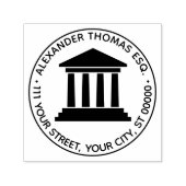 Rücksendeadresse des Juristischen Rechtsanwalts Permastempel (Design)