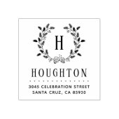 Rücksendeadresse des Kieferkranzes Gummistempel (Prägung)