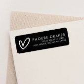 Rücksendeadresse des Minimalistischen Brautparty