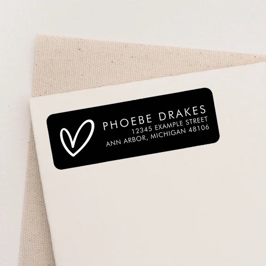 Rücksendeadresse des Minimalistischen Brautparty