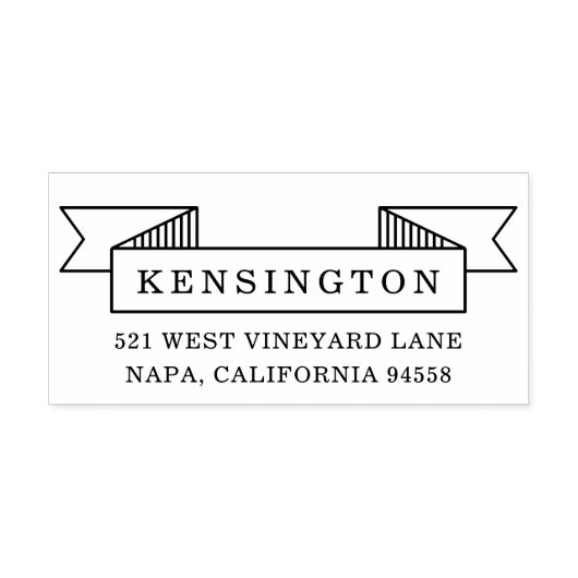 Rücksendeadresse des Multifunktionsbanners Permastempel (Design)