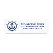 Rücksendeadresse des Nautical Anchor Wheels (Vorne)