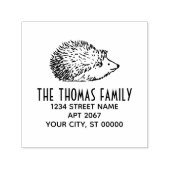 Rücksendeadresse des niedlichen Igels Platz Permastempel (Design)