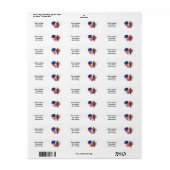 Rücksendeadresse des personalisierten Soldaten (Vorne)