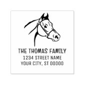 Rücksendeadresse des Pferdeführers Permastempel (Design)