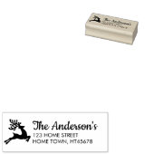 Rücksendeadresse des Rentiernamens Gummistempel (Stempel)